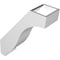 Ekena Millwork 5-in. W x 14-in. D x 18-in. H Baker Architectural Grade PVC Knee Brace BRCP05X14X18BKR - alternate 4